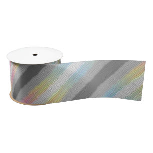  Abstract Demifluid Pride Flag Satin Ribbon