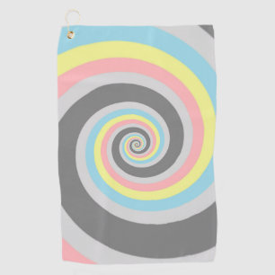 Abstract Demiflux Pride Flag Golf Towel