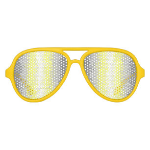 Abstract Demigender Pride Flag Aviator Sunglasses