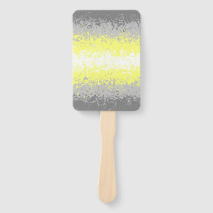 Abstract Demigender Pride Flag    Hand Fan
