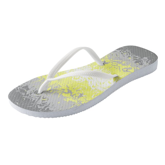 Abstract Demigender Pride Flag    Jandals (Angled)