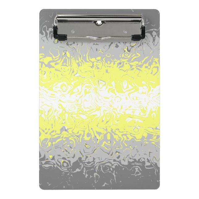 Abstract Demigender Pride Flag     Mini Clipboard (Front)
