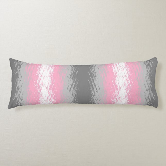 Abstract Demigirl Pride Flag   Body Cushion (Front)