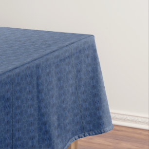 Abstract denim patterned tablecloth