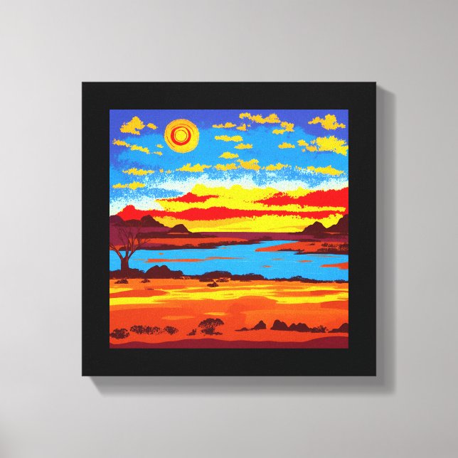 Abstract Desert Background #4 Canvas Print (Front)