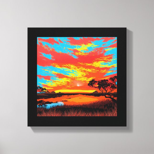 Abstract Desert Background Canvas Print #3 (Front)