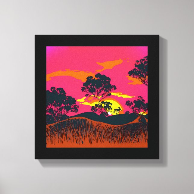 Abstract Desert Background Landscape Art #6 Canvas Print (Front)