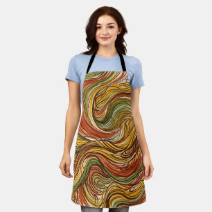 Abstract Desert Dune Earth Tone Apron