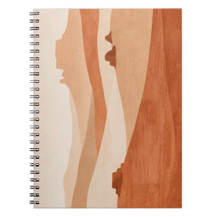 Abstract Desert Horizon a Warm Minimal Landscape Notebook