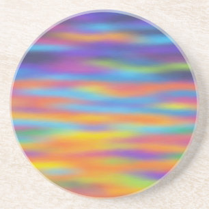 Abstract Desert Sunset Sky Artwork Coaster