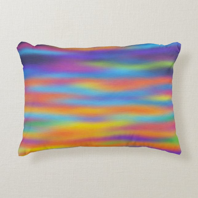 Abstract Desert Sunset Sky Artwork Decorative Cushion (Front)