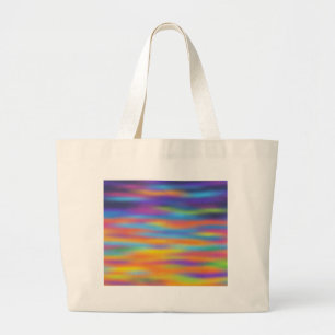 Abstract Desert Sunset Sky Artwork Large Tote Bag