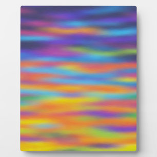 Abstract Desert Sunset Sky Artwork Plaque