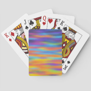Abstract Desert Sunset Sky Artwork Playing Cards