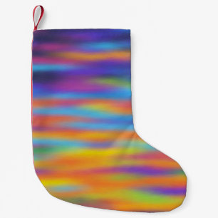 Abstract Desert Sunset Sky Artwork Small Christmas Stocking