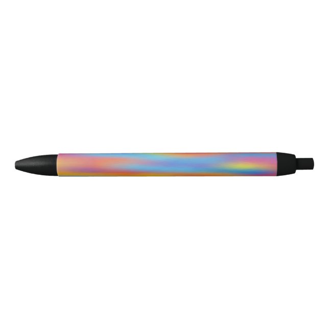 Abstract Desert Sunset Sky Black Ink Pen (Front)