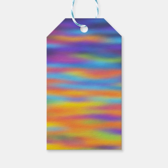 Abstract Desert Sunset Sky Gift Tags (Front)
