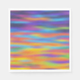 Abstract Desert Sunset Sky Napkin