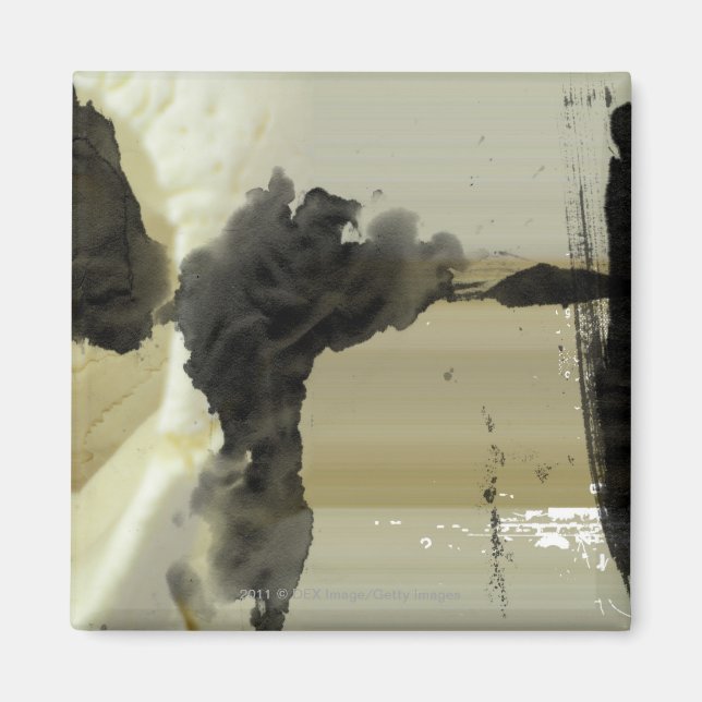 Abstract design and stripes magnet (Front)