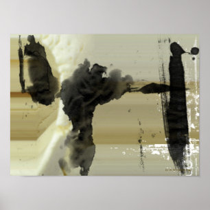 Abstract design and stripes poster