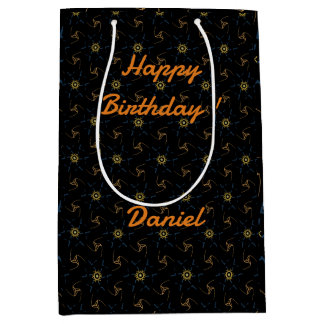 Abstract Design black  Medium Gift Bag