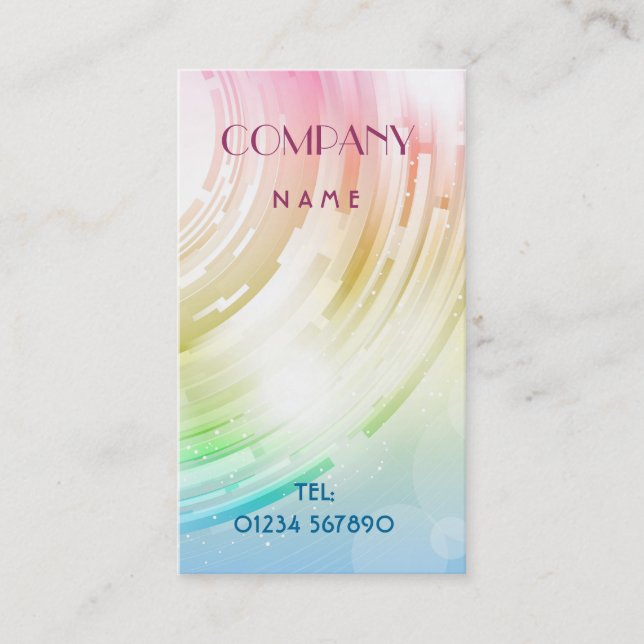 Abstract Design Business Card (Front)