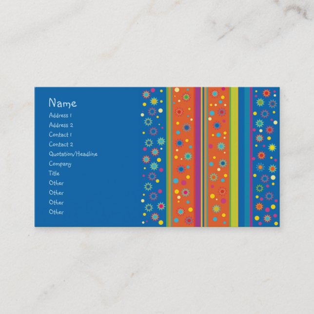 Abstract Design Business Card (Front)