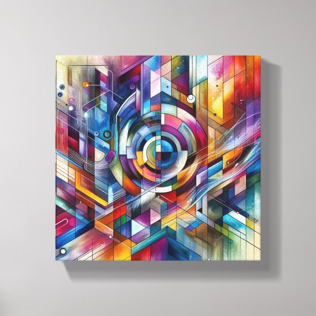 Abstract design canvas print (Front)
