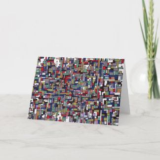 Abstract Design:  Cyber Pop Abstract Fractal Card