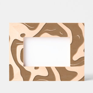 Abstract Design Etched Picture Frame