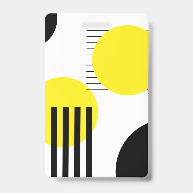 Abstract design ID badge (Front)