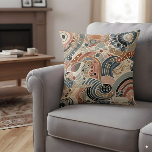 Abstract design in Bohemian colours Cushion