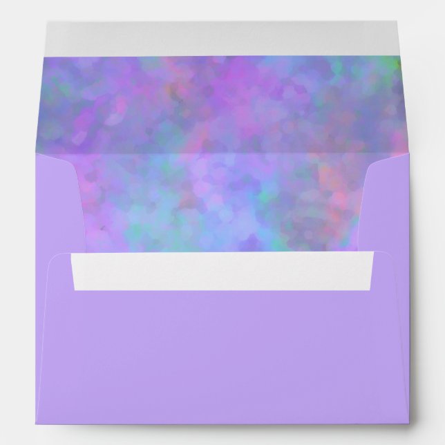 Abstract Design in Purple Pink Blue Envelope (Back (Bottom))