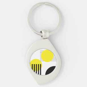 Abstract design key ring