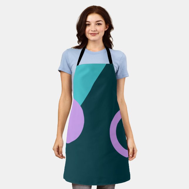 Abstract Design Kitchen Apron (Worn)