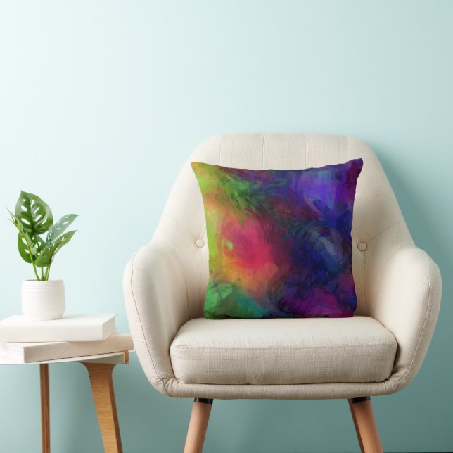 Abstract Design, Many Colours Cushion (Chair)