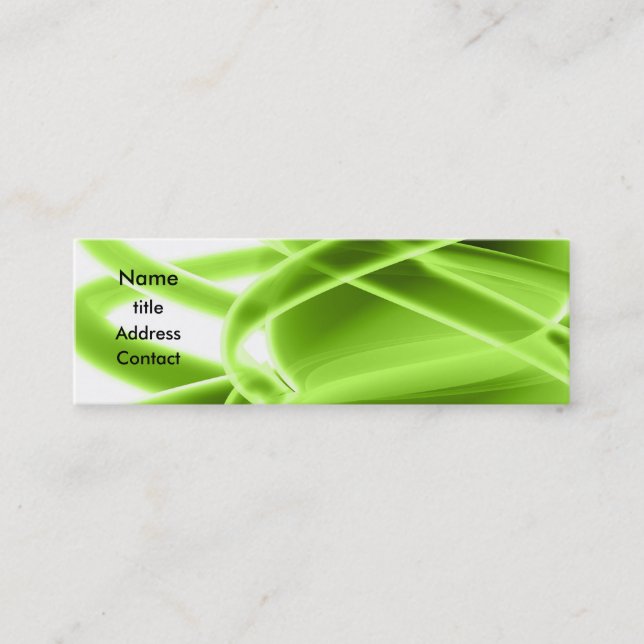 Abstract Design Mini Business Card (Front)