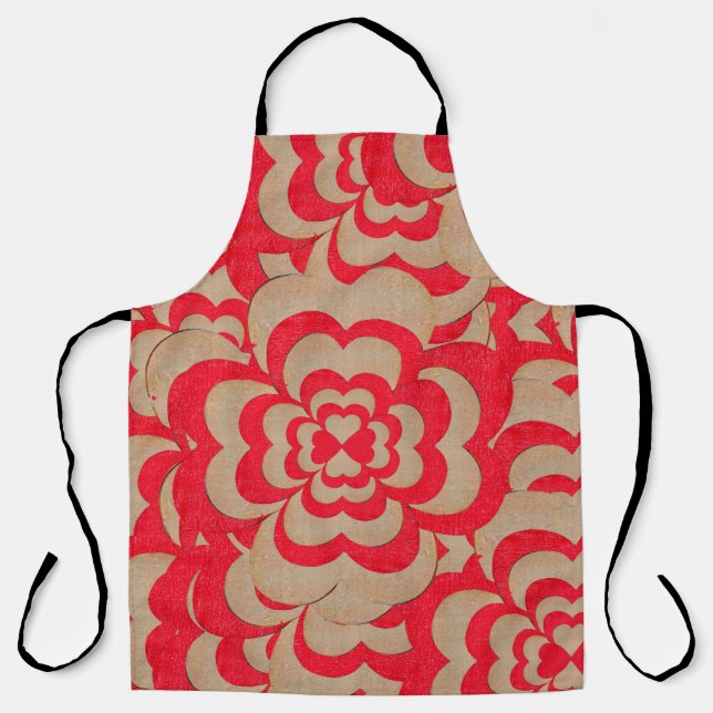 Abstract design of hearts. Valentines day backgrou Apron (Front)