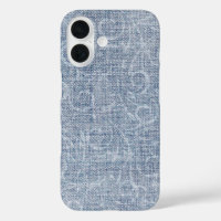 Abstract Design On  Faded Denim