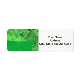 Abstract design return address label, table rock.