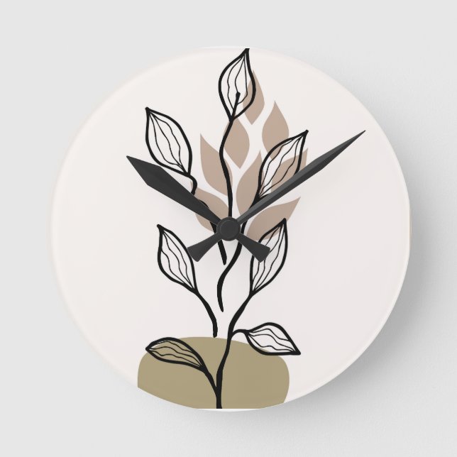Abstract design round clock (Front)