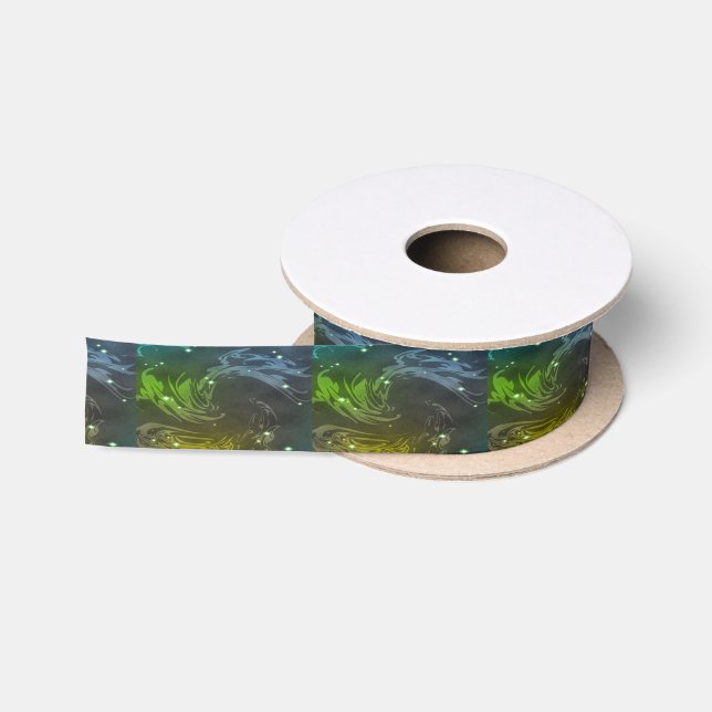 Abstract Design Satin Ribbon (Spool)