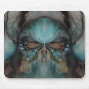 Abstract Design Scary Viking Mask Mouse Pad