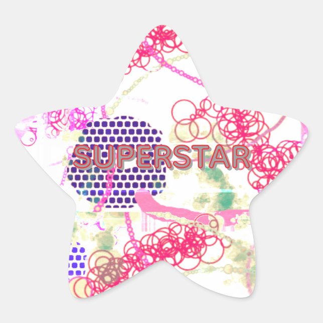 Abstract Design Star Stickers (Front)