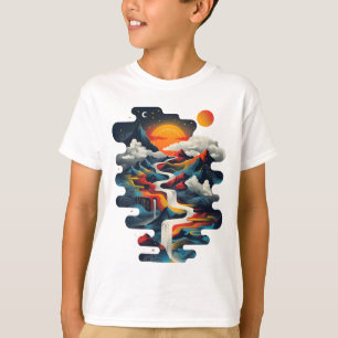 Abstract design, surreal landscape T-Shirt