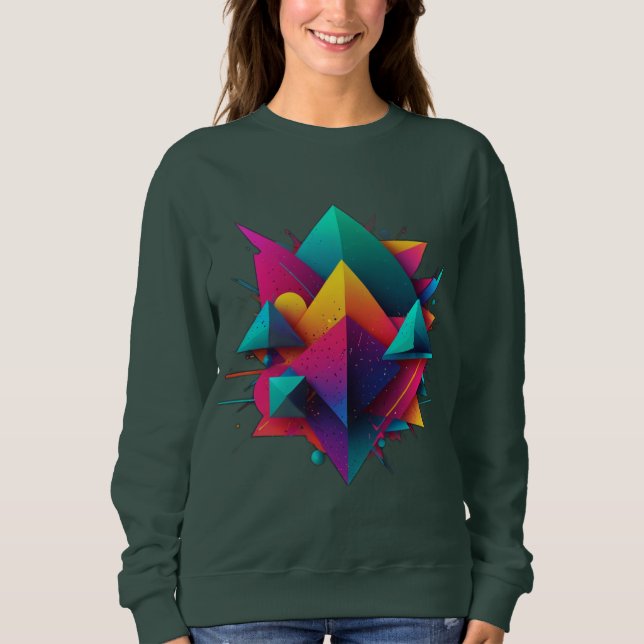 abstract design sweatshirt (Front)