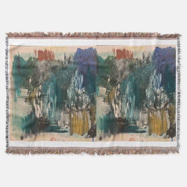 Abstract Design Throw Blanket (Front)