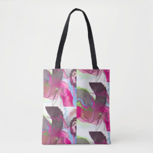 Abstract design tote bag