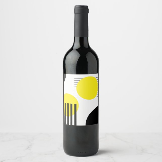 Abstract design wine label (Front)