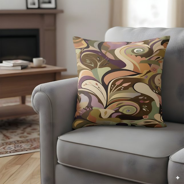 Abstract design with bohemian colours cushion (Creator Uploaded)